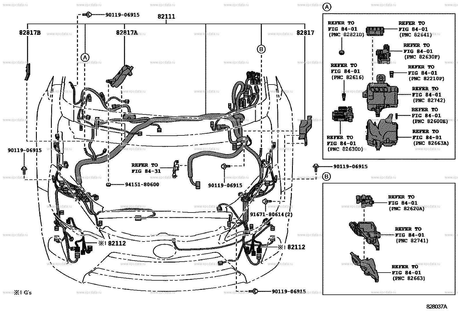 Wiring clamp for Toyota Aqua NHP10 - Auto parts Wiring clamp for Toyota Aqua NHP10 - Auto parts